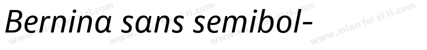 Bernina sans semibol字体转换